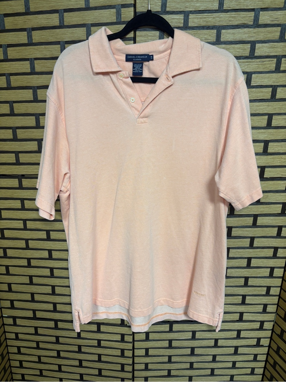 Daniel Cremieux Peach Polo Size Large